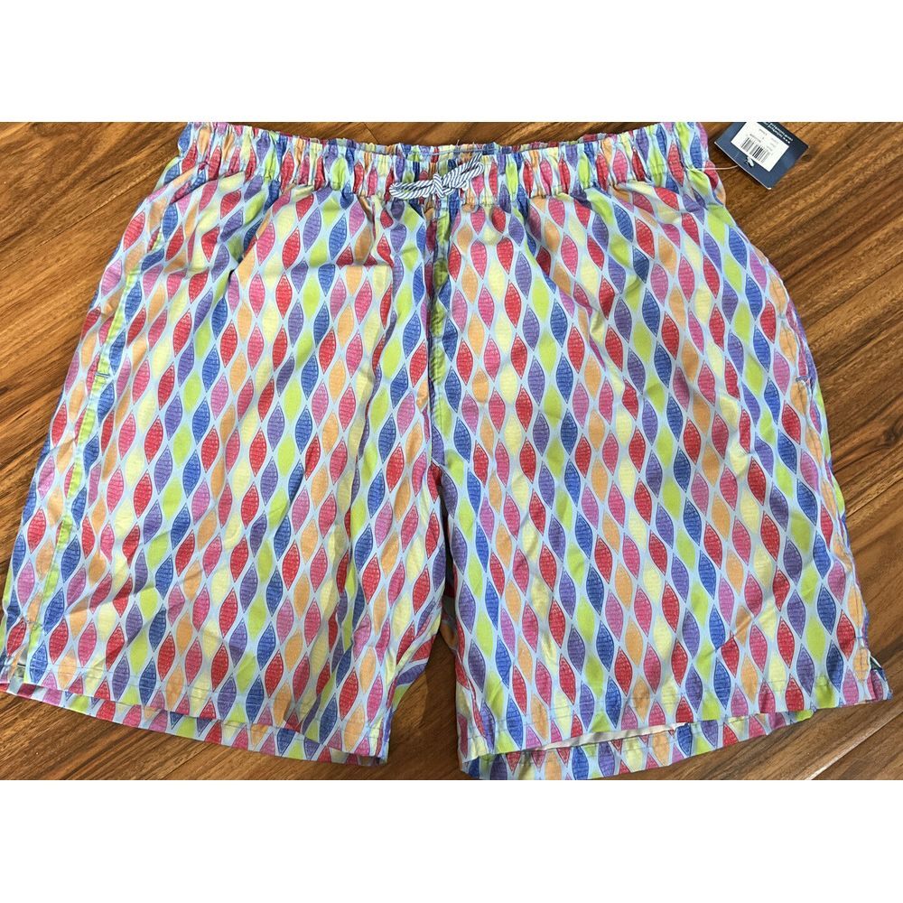 New Mens‎ TAILORBYRD Swim Beach Surf Shorts Mesh Lined Stretch Waist Size Large